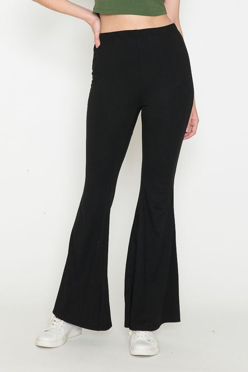 High Waist Bell Bottom Leggings